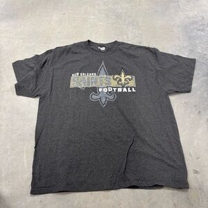 New Orleans Saints Shirt Gray Mens‎ 2XL NFL Team Apparel